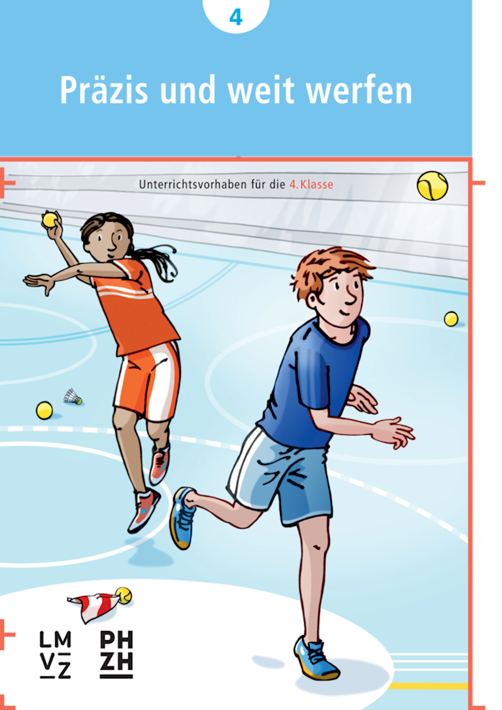 Sportbroschüren Präzis und weit werfen Unterrichts