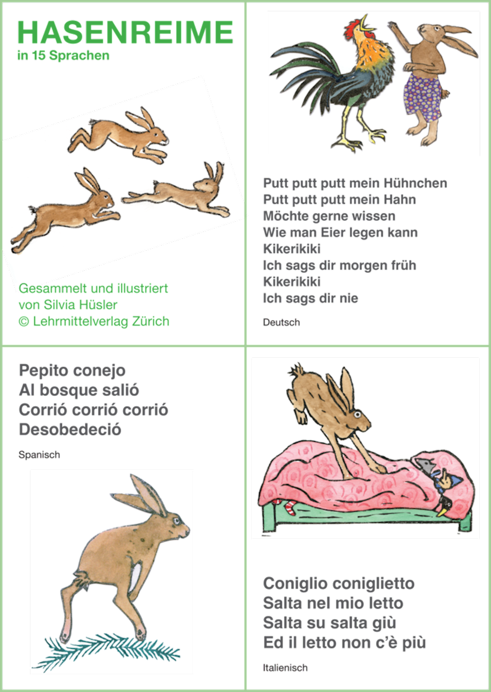 Hasenreime in 15 Sprachen