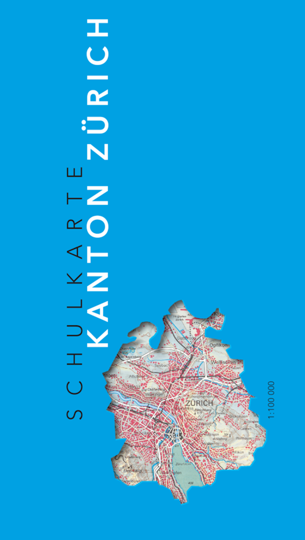 Schulkarte Kanton Zürich Gefalzte Ausgabe
