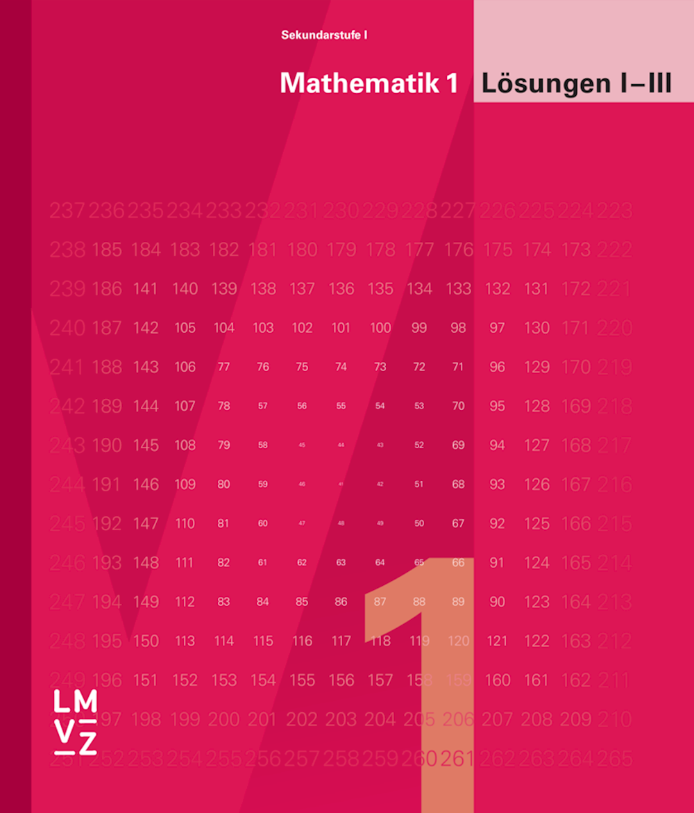 Mathematik 1 Sekundarstufe I Lösungen I-III Bisher