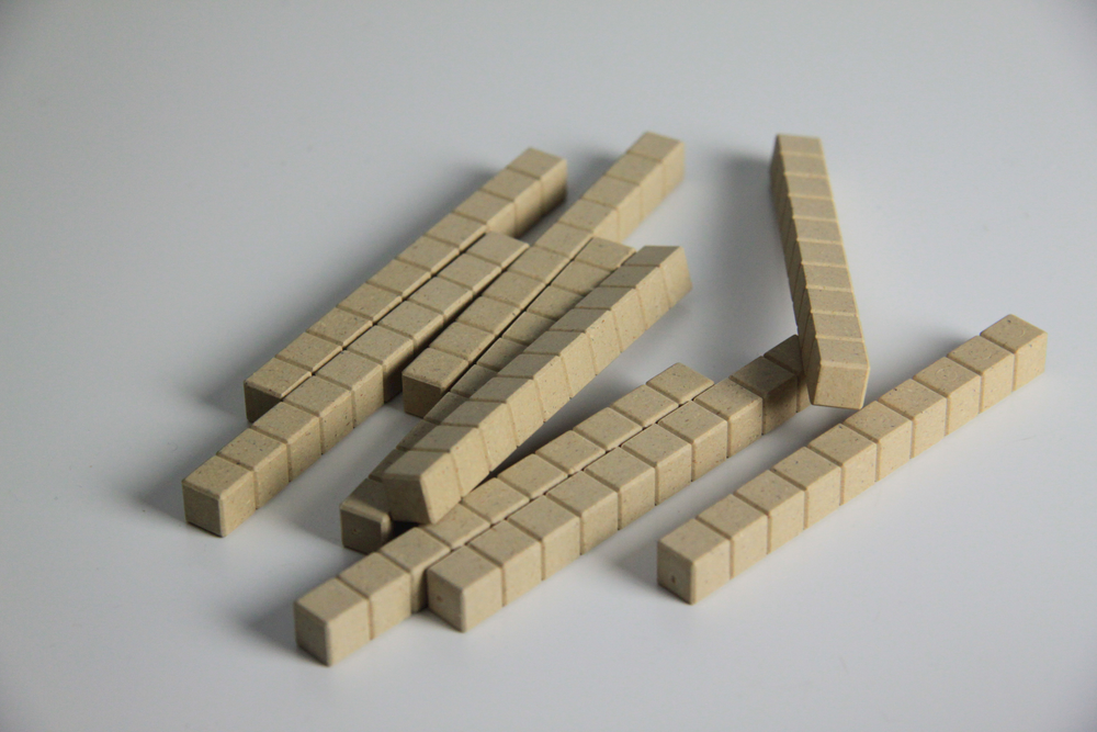 Zehnersystem-Holz  Zehnerstangen RE-Wood, 10 Stück